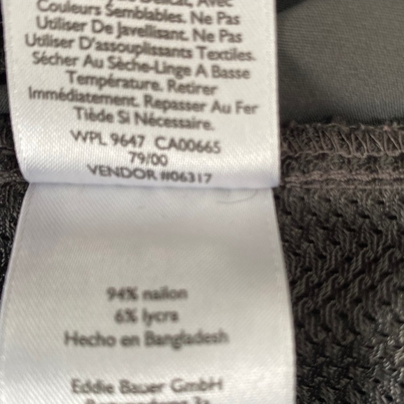 MEN'S Eddie Bauer grey Nylon/Lycra pants 36/34 - Picture 6 of 7